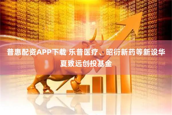 普惠配资APP下载 乐普医疗、昭衍新药等新设华夏致远创投基金