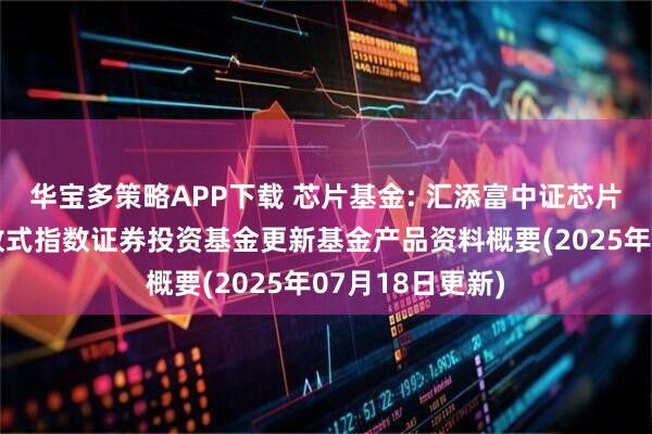 华宝多策略APP下载 芯片基金: 汇添富中证芯片产业交易型开放式指数证券投资基金更新基金产品资料概要(2025年07月18日更新)
