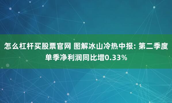 怎么杠杆买股票官网 图解冰山冷热中报: 第二季度单季净利润同比增0.33%